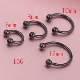 16G Black Horse-Shoe 8mm