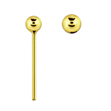 Gold ball Nose stud